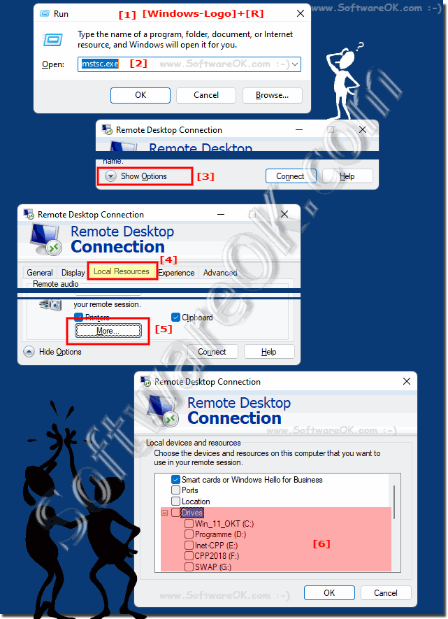 Remote Desktop access to local folders on Windows 11, 10, 8.1, ...!