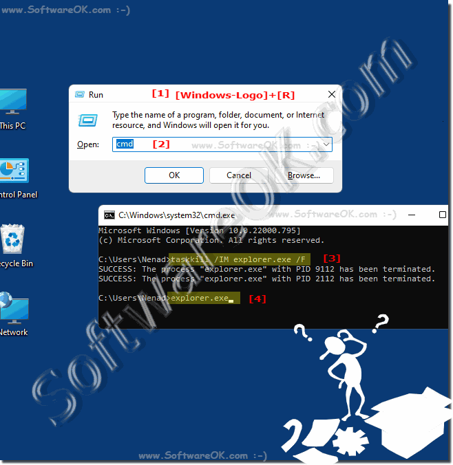 Restart the Windows Desktop if hangs no reaction!
