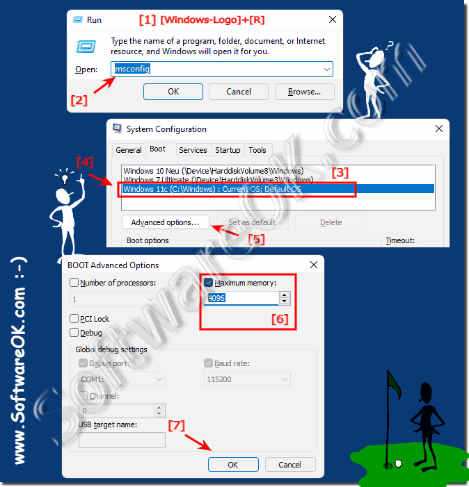 Restrict the maximum working memory under Windows 11, 10, ...!