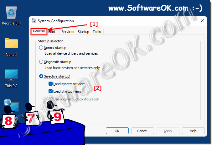 System configuration General in Windows (11, 10, 8.1 and 7)!