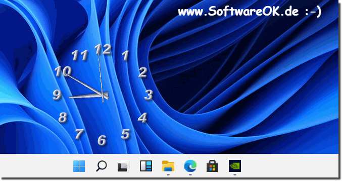 The Aero Desktop Clock on Windows 11!