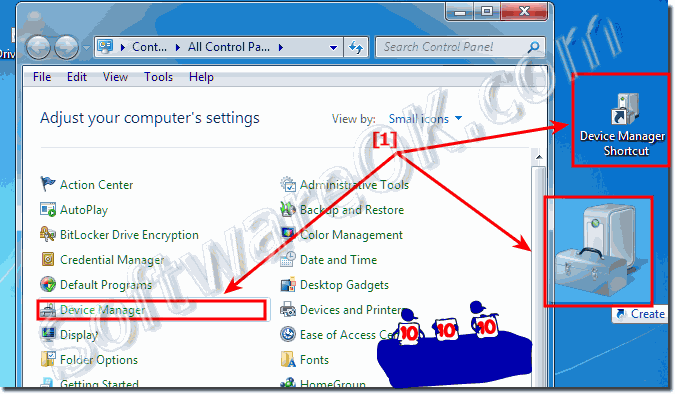 Device Manager Desktop Shortcut for Windows-7!