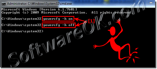 Disable hibernate in windows 7 via admin cmd.exe!