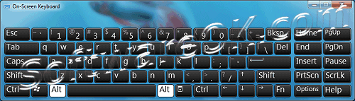 Windows 7 On-Screen Keyboard