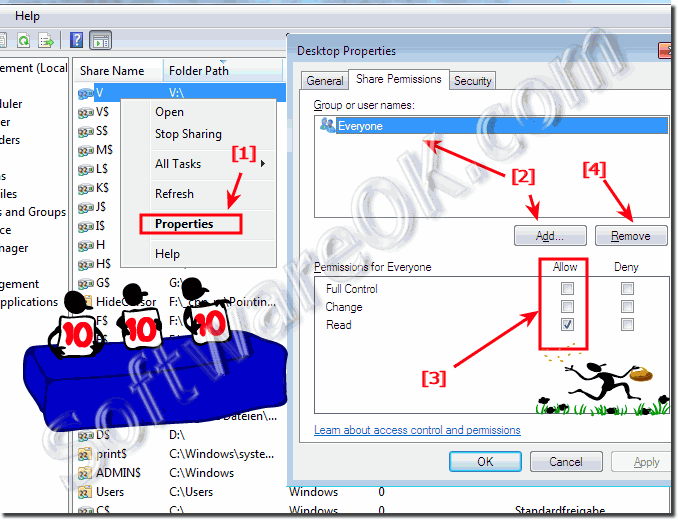 Shared Folders for Home Network Group in Windows-7!