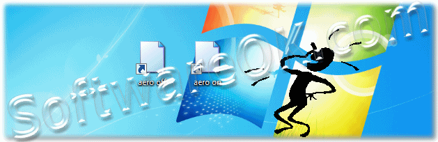Shortcuts Aero on and Aero off on Windows-7 desktop