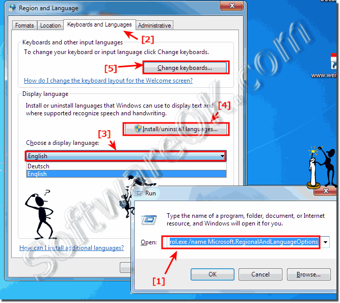 Switch Language in Windows-7 or change or install!