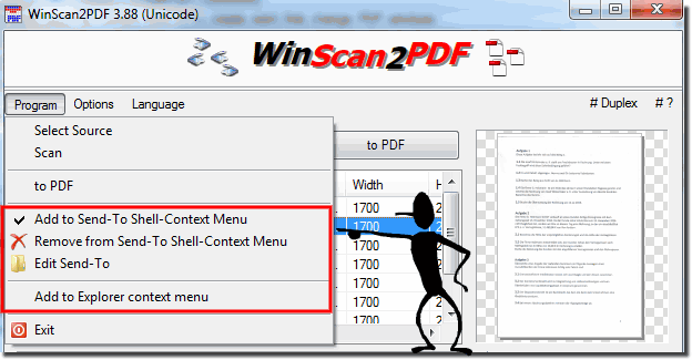 Add PDFs pages from MS Explorer menu!