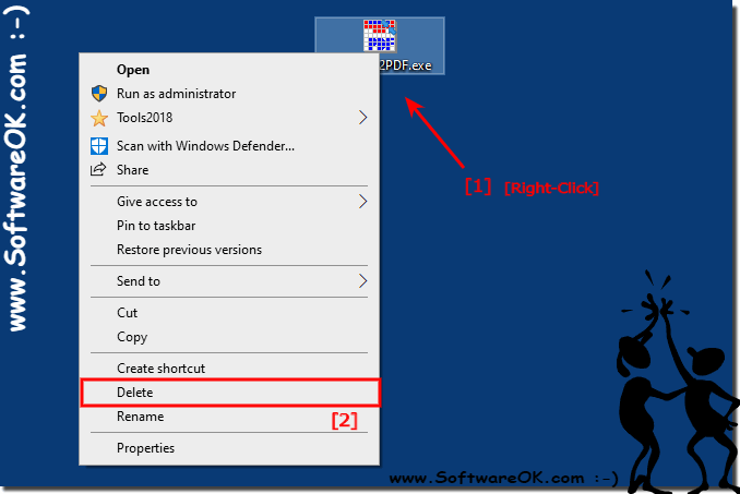 uninstall WinScan2PDF!