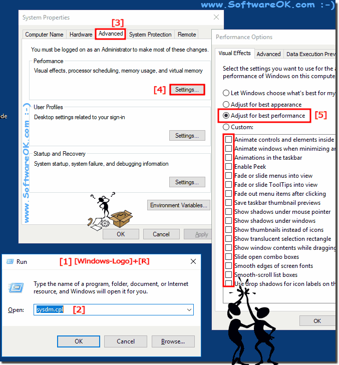 Adjust the window animations under Windows 10!