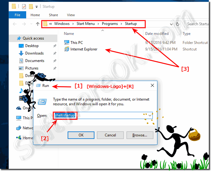 Autostart programs at Windows-10 Start!