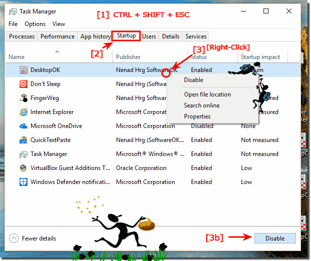 Change auto startup program and APPs settings in Windows-10!