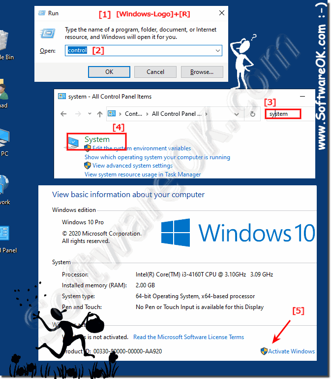 Change product key via windows System!