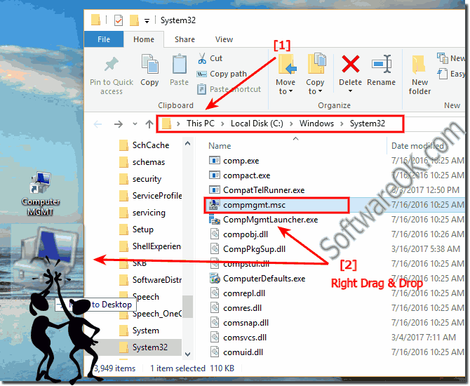 Computer Management Desktop shortcut for Windows!
