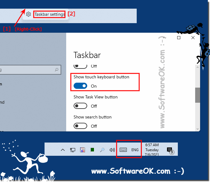 Disable / enable the touch keyboard under Windows 11!