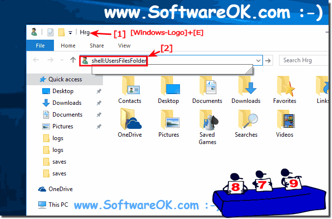 Open Personal Files Folder in Windows 10!