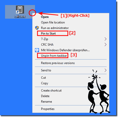 Pin The calc.exe on the Windows Start!