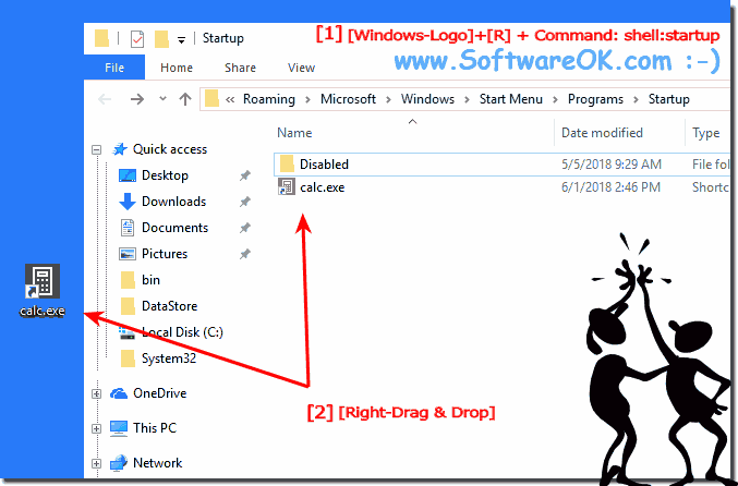 Run calculator at Windows Logon!