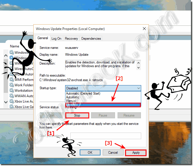 Stop Windows-10 Auto-Update-Service and Disable it!
