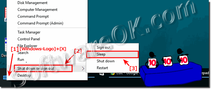 Use WindowsX to go to sleep mode!