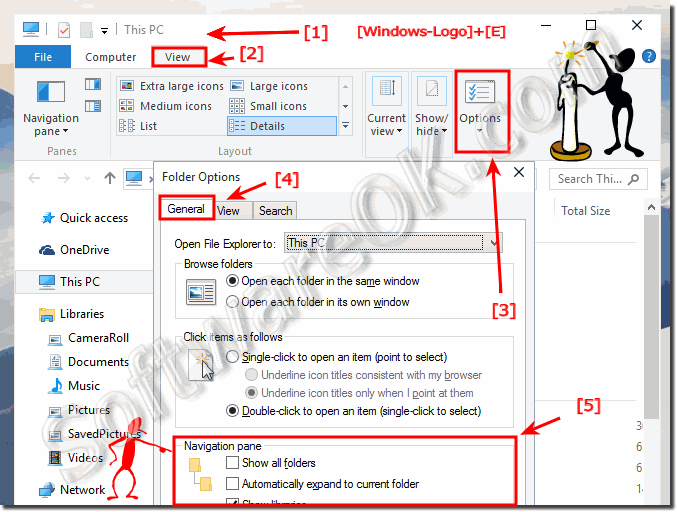 Windows-10: folders in the Explorer folder tree  why!