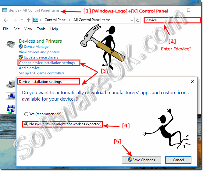 Windows-10 turn-off automatic driver updates!