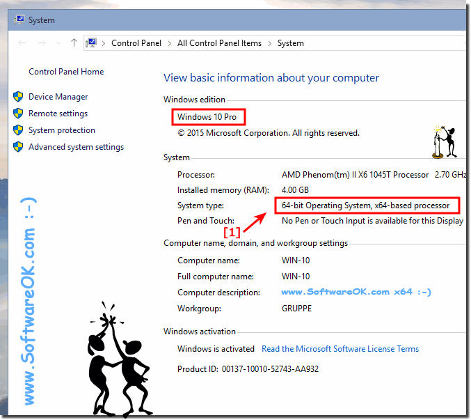 Windows 10 x32 or x64 on the PC?