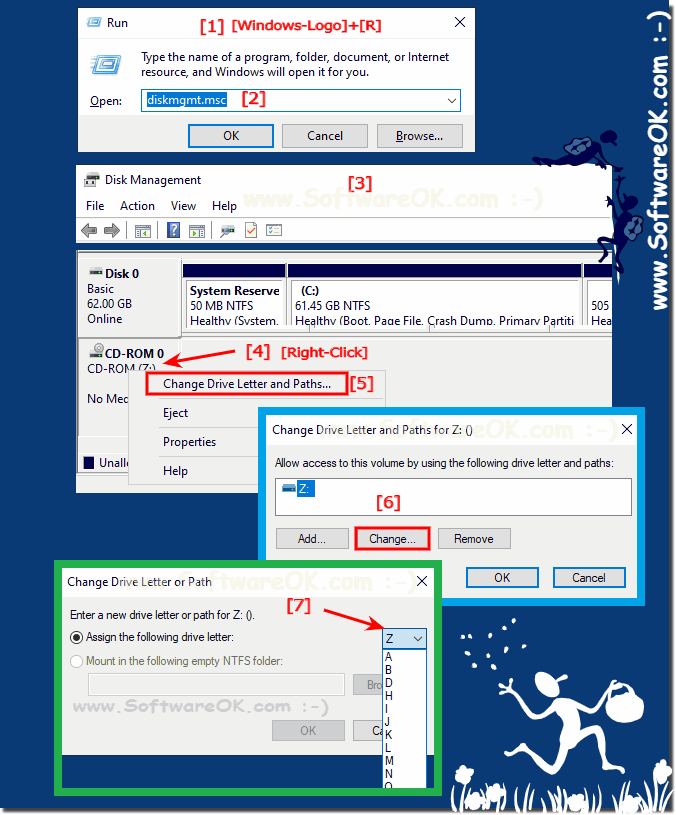 changing a drive letter in windows 10