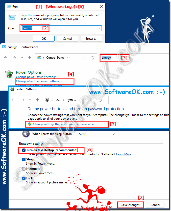 Activate / deactivate the quick start of Windows 11!