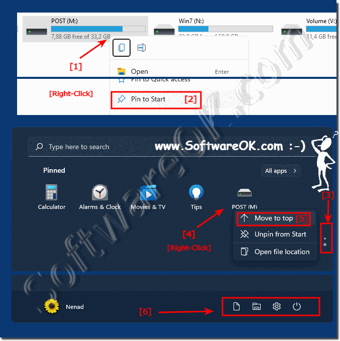 Add folder shortcuts to the start menu in Windows 11!