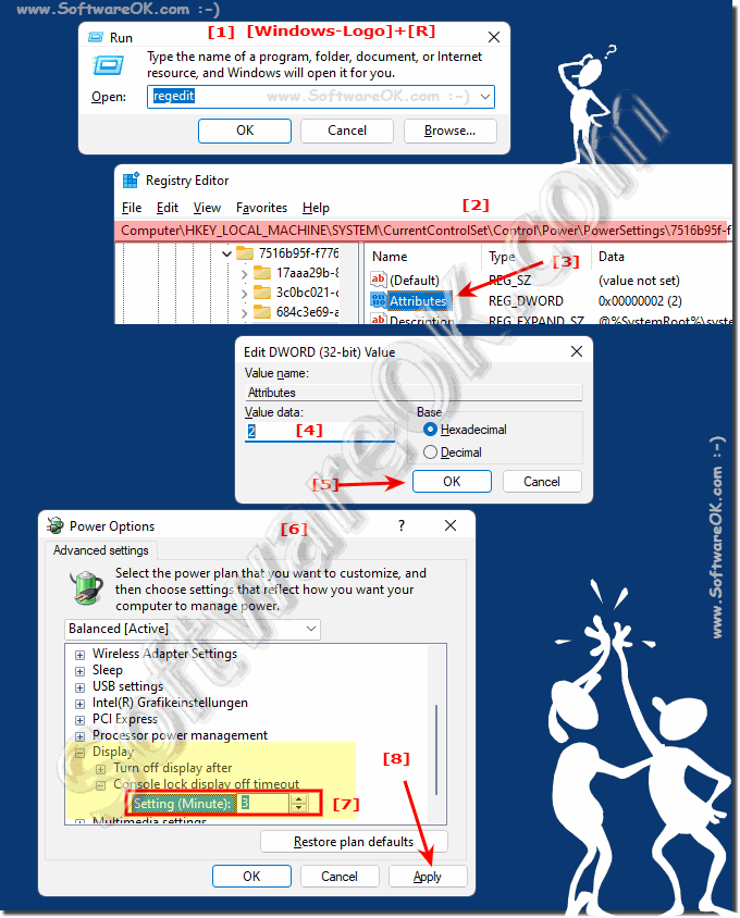 Adjust the duration of the windows 11 lock screen?