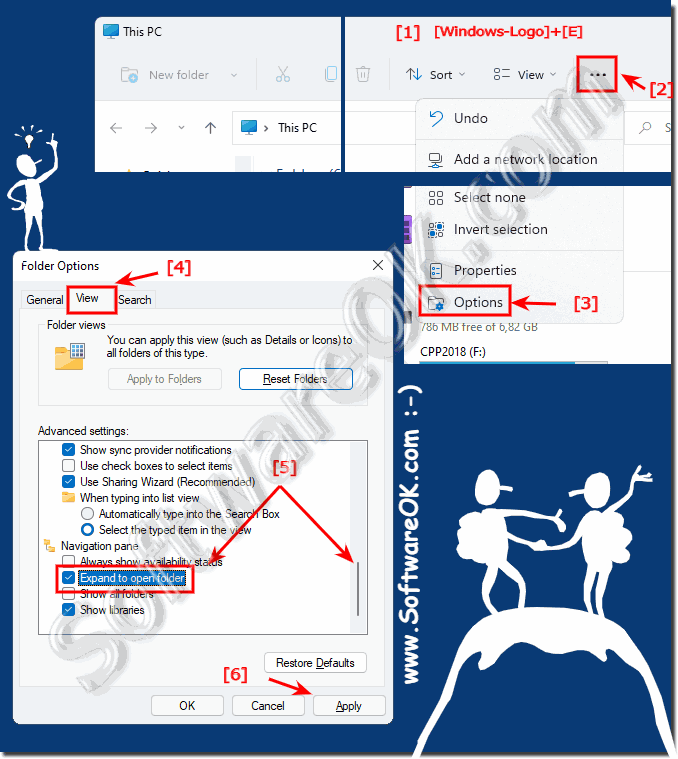 Automatically expand directory structure in Windows 11 Explorer!