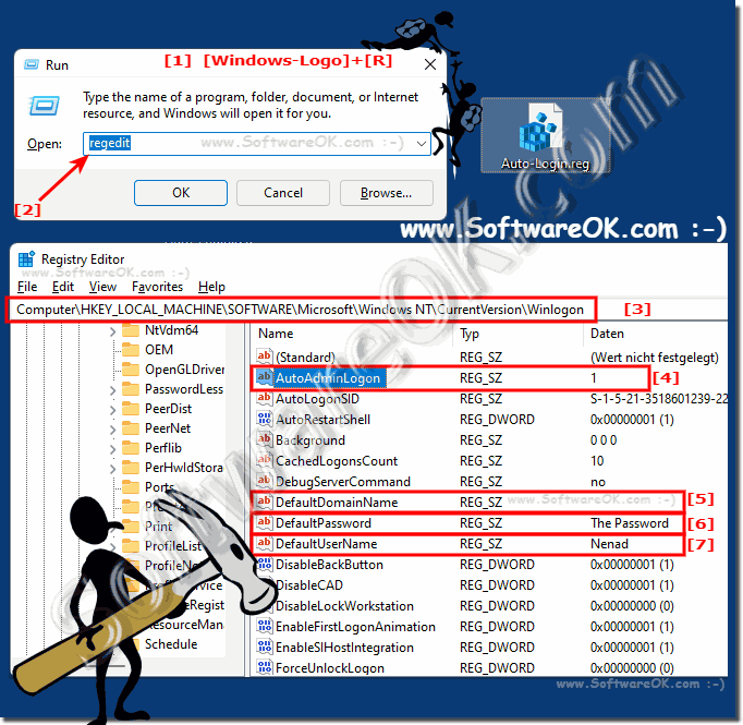 Automatically log in to Windows 11 or 10 / Autologin!