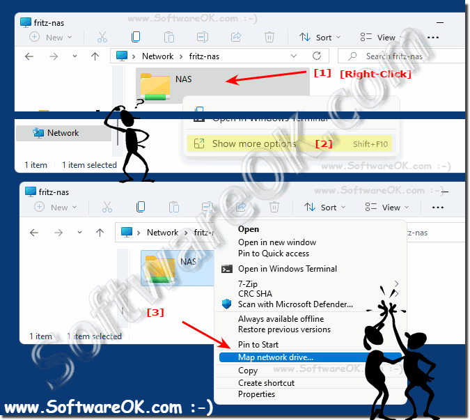 Directly map network drive under Windows 11!