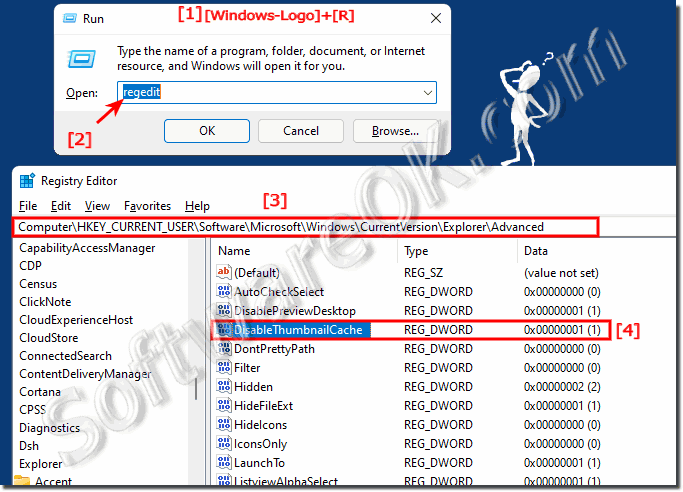 Disable thumbnail cache in Windows 11!
