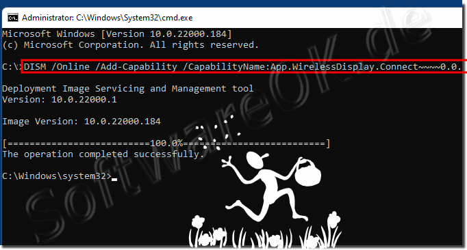 Wireless display Wireless display via command prompt!