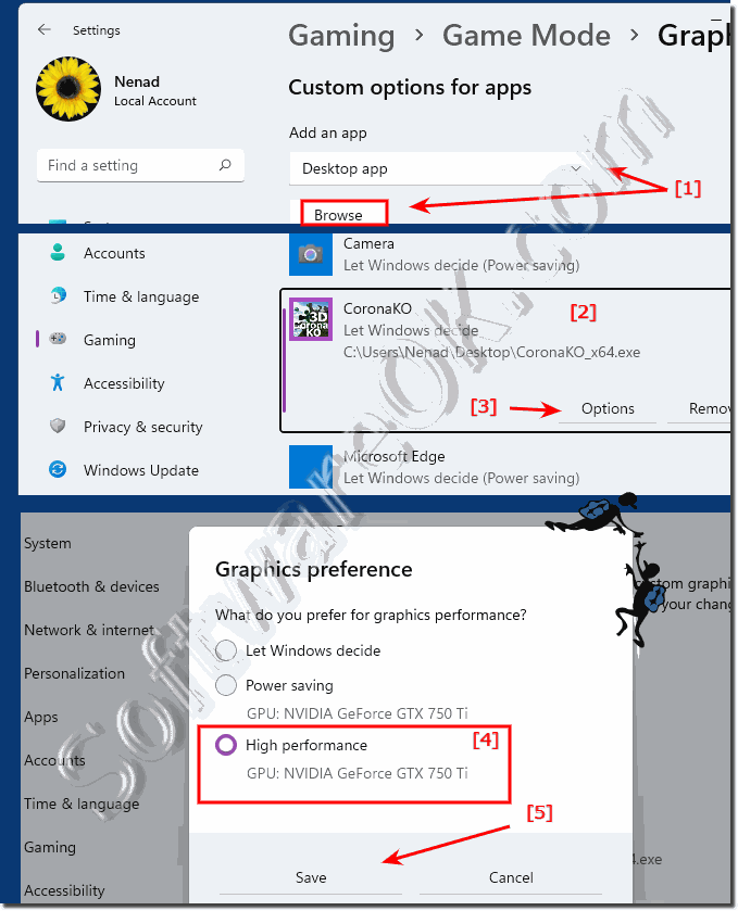 Game mode under Windows 11 automatically at maximum performance!