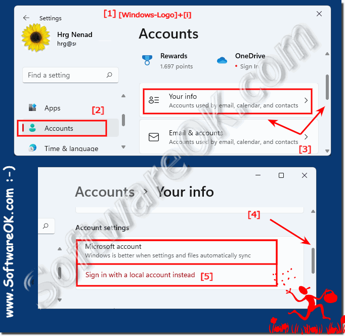 Check Account is Local Account or Microsoft Account in Windows 11