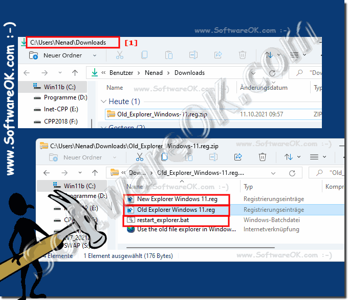 Old and New File Explorer Windows 11 Registry Scripts!