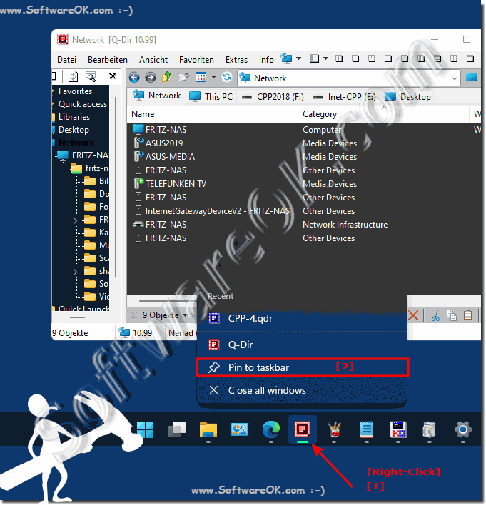 Pin windows 11 programs to the taskbar!