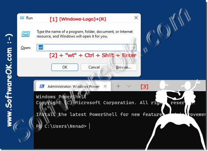 Run Windows Terminal as administrator!