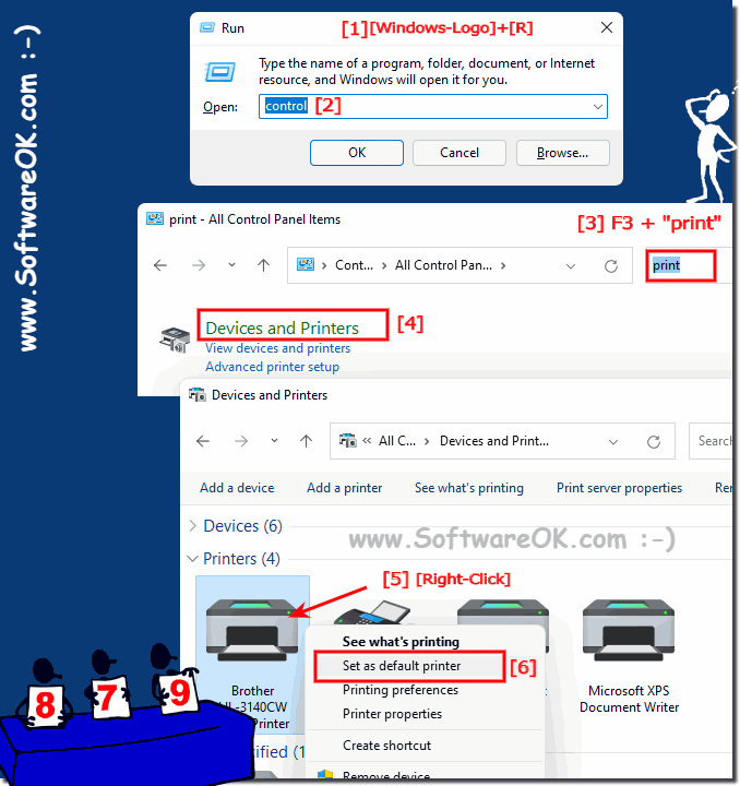 Set the default printer for Windows 11!