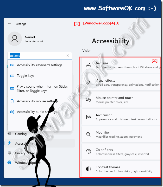  Accessibility under Windows 11!