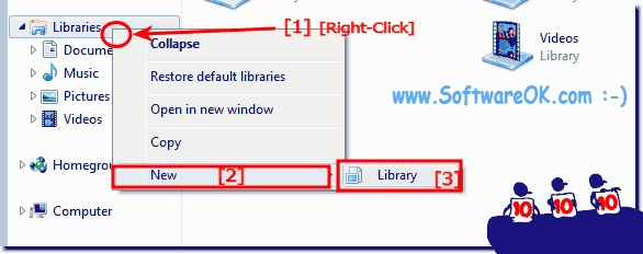 New Library in File Explorer on Windows 7!