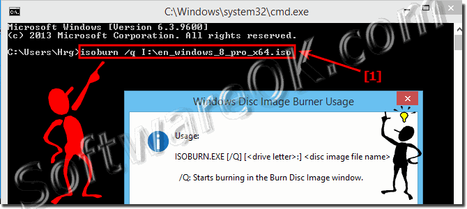 CMD command to burn a Windows 8.1 Pro DVD!