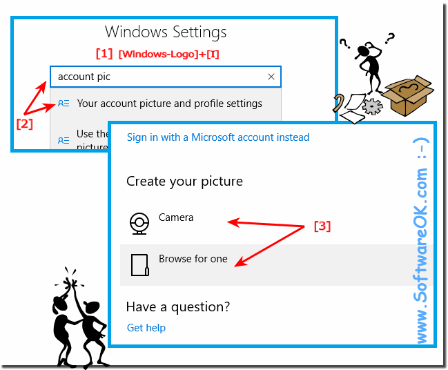 Change user account picture in Windows 10!