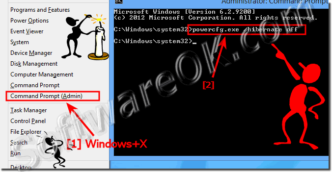 Delete eg. Disable Hiberfil.sys on Windows 8.1and 8!