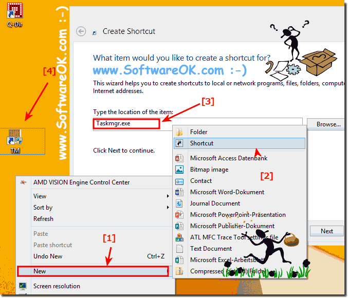 Desktop shortcut for Task Manager!