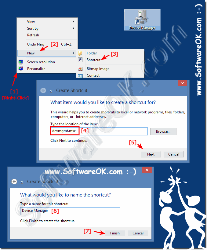Device Manager on Windows Desktop as a Shortcut!