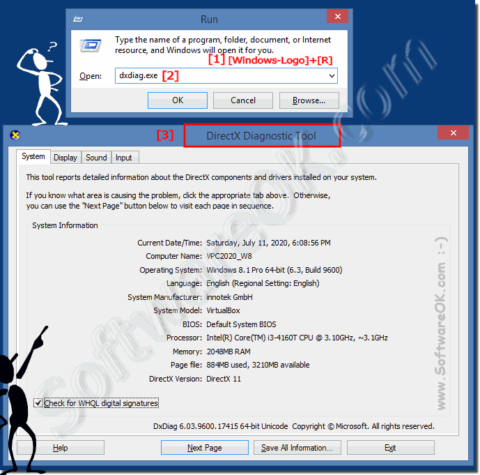 Directx diagnostic tool windows 8 and DirectX version